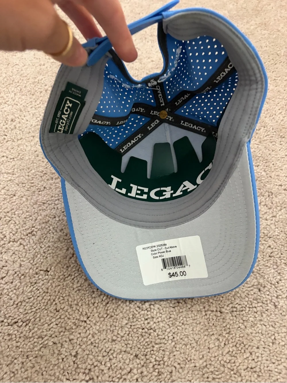 Legacy Newport Beach Kids Trucker Hat - Bright Blue with White Logo